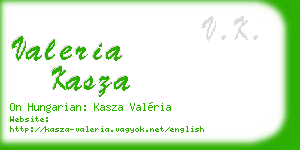 valeria kasza business card